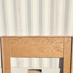 Vintage Oak Queen Headboard 