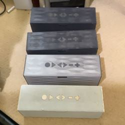 Four Jawbone Big Jambox Bluetooth Speakers w/original Power Adapters - All Hold Charge!