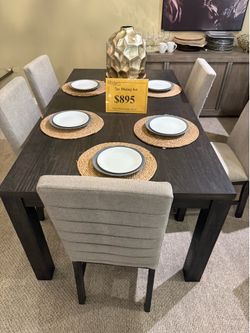 Dinning table with 6 chairs