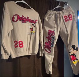 Mickey Mouse Sweatsuit Set Crewneck and Joggers