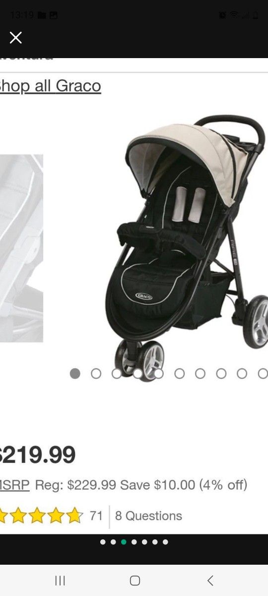 GRACO AIRE3 CLICK CONNECT STROLLER