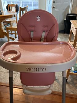 Sweety Fox Pink Highchair Excellent Condition