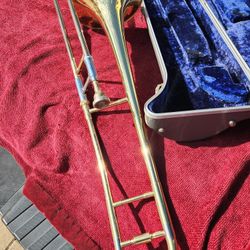 Slide Trombone w/ Case Brass Instrument - Blessing Scholastic