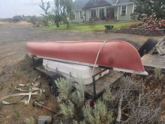 16 foot canoe with trailer.