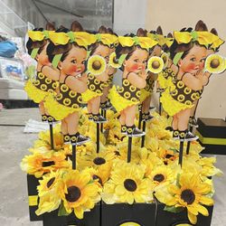 Baby shower Center Pieces