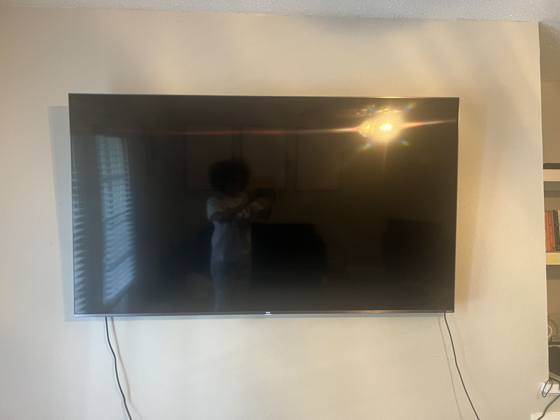 TCL 65in TV & mount
