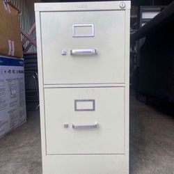 HON Metal Two Drawer File Cabinet