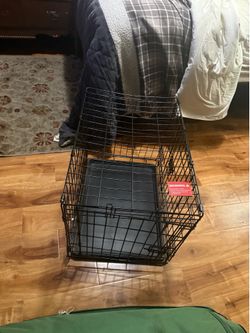 Medium black crate foldable cage