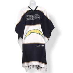 Los Angeles Chargers Embroidered Poncho