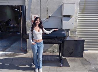 New Custom Offset Smoker 60 Gallon