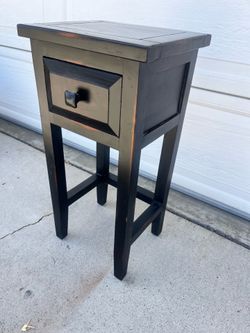 25" Tall side table with drawer 12" wide