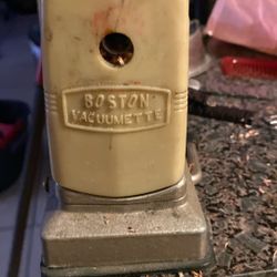 Vintage Boston Vacuumette Pencil Sharpener – Mid-Century Hunt Manufacturing – Original Cast Metal Base 