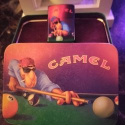 Camel Zippo Lighter And Tin Case (Never Used/1993)