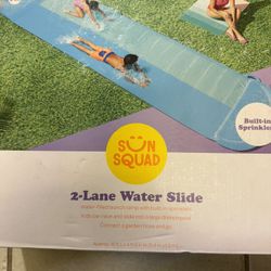Sun Squad 2-Lane Water Slide(new)  3 Left