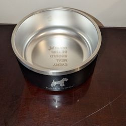 Bark & black 64 Oz Dog Bowl Stainless Steel 