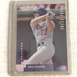 96’ Donruss Baseball Silver Press Proof Eric Karros /2000