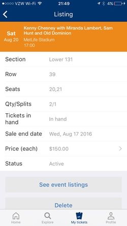 Kenny Chesney tickets