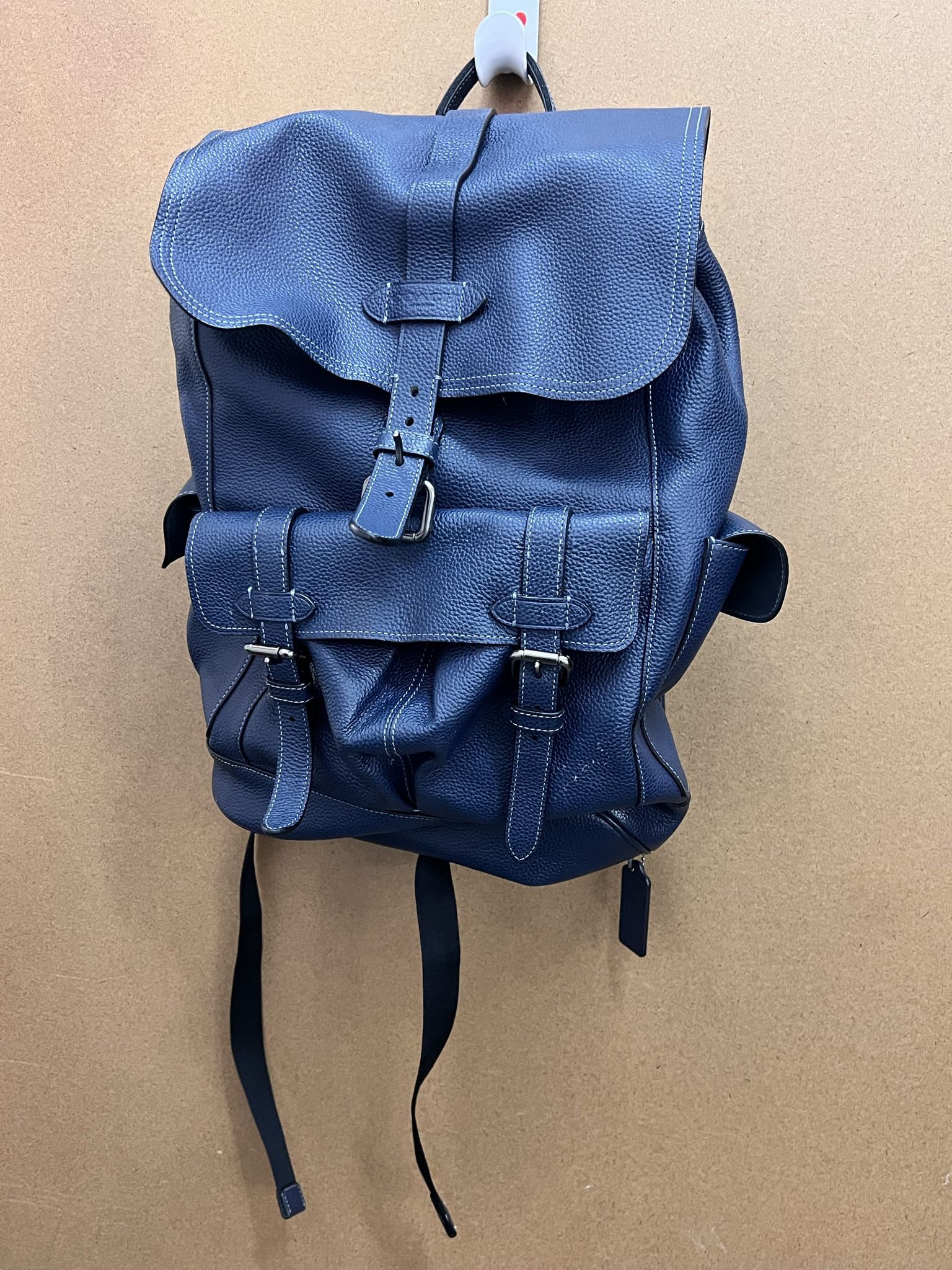Men’s Coach Leather Backpack 