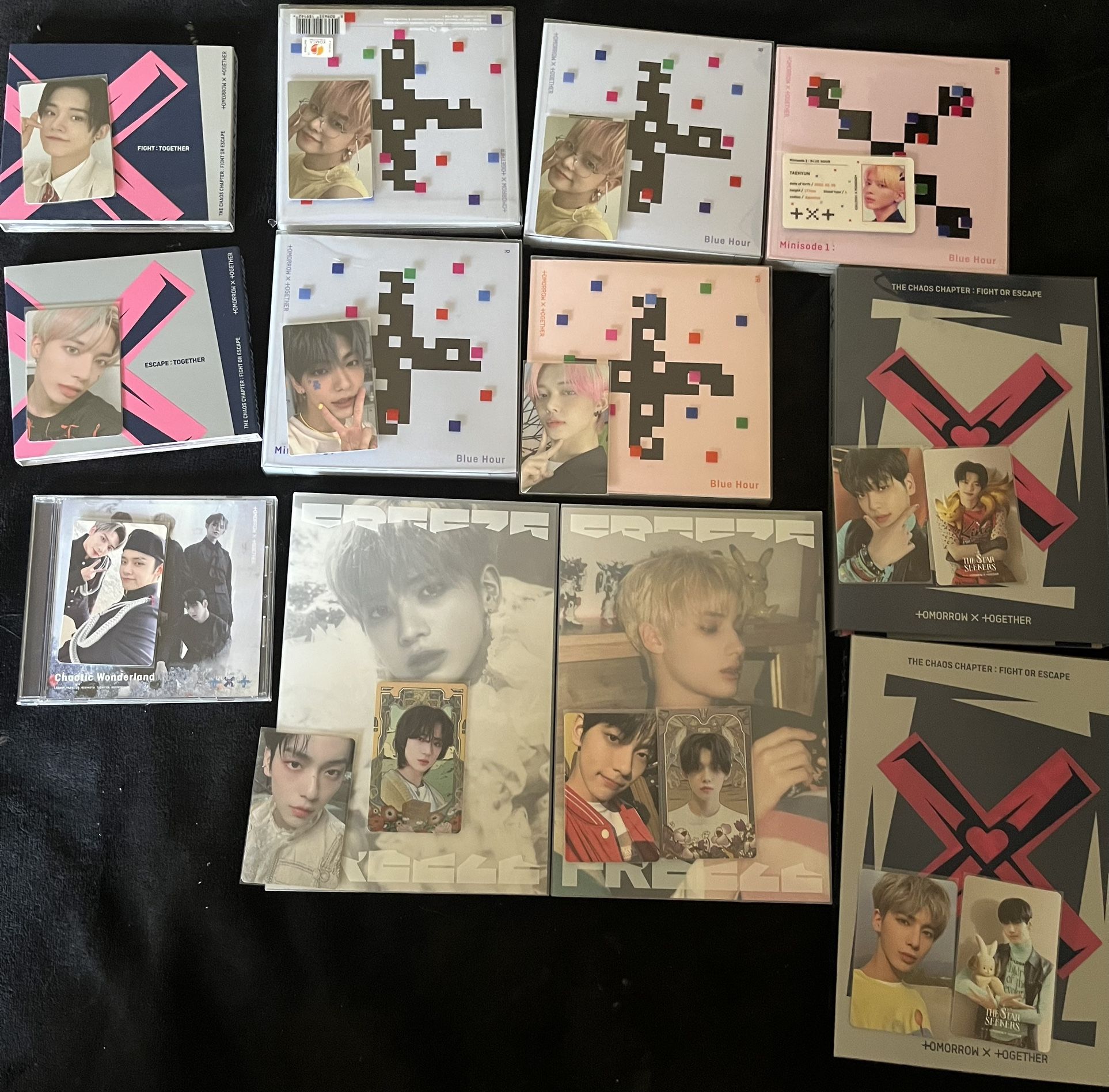 TXT K-POP albums with photocards
