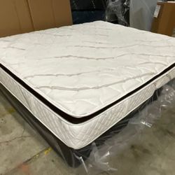 Never used # Brand new Mattress + Box Spring + bed frame| same Day Delivery 🚚 Mattress For Sale