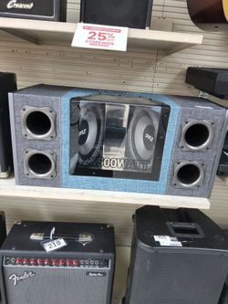 Pyle speaker box with speakers