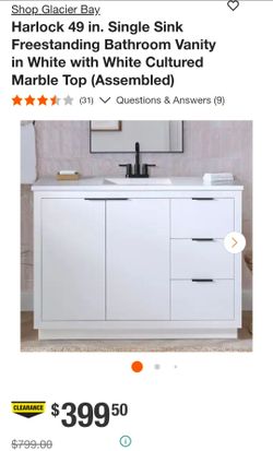 49" Vanity With Top