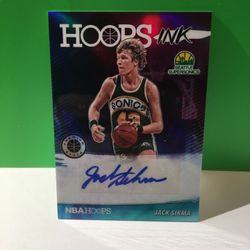 Jack Sickma NBA Hoops Premium Stock Hoops Ink Card