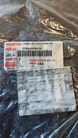 2010 Toyota Camry all weather floormat front Brown color