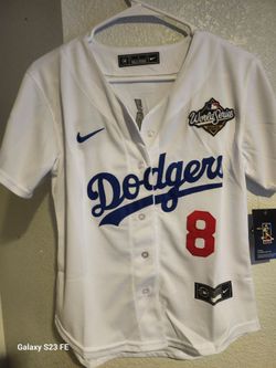 Kike Hernandez Los Angeles Dodgers Championship Baseball Jersey women's small