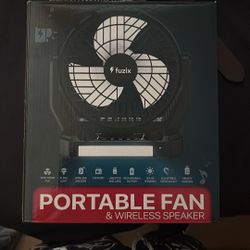 Portable Fan And Wireless Speaker