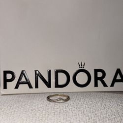 💛 Pandora Gold Wishbone Ring — Size 7.5