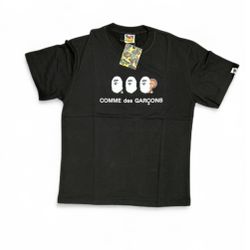 Bape tee COMME des GARCONS