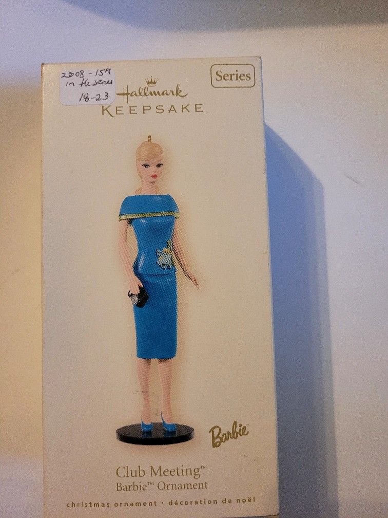 2008 Barbie Collectible Hallmark Ornament