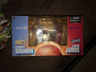 New Lebron James and Carmelo Anthony Rookie McFarlane Action Figures 2004 NBA 6