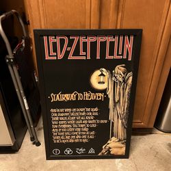 Led Zeppelin rock n roll poster