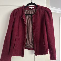 Women plum fancy jacket 