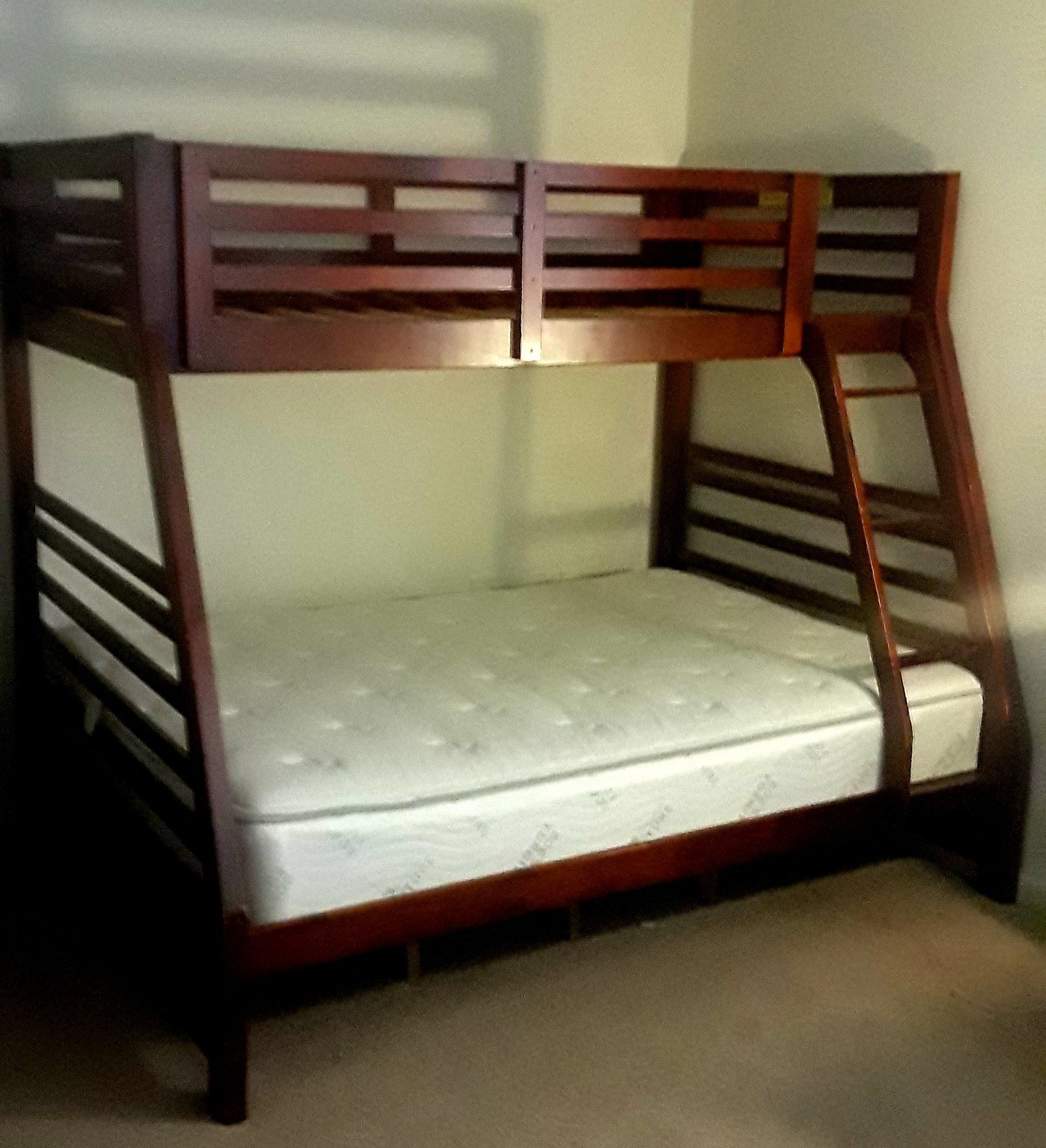 Twin over full bank bed $120 with full mattress