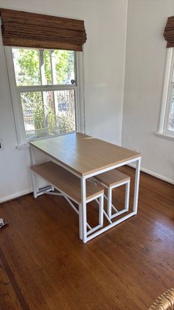 Dining Table Set with Benches