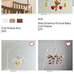 Pottery Barn Crib Mobile + Arm