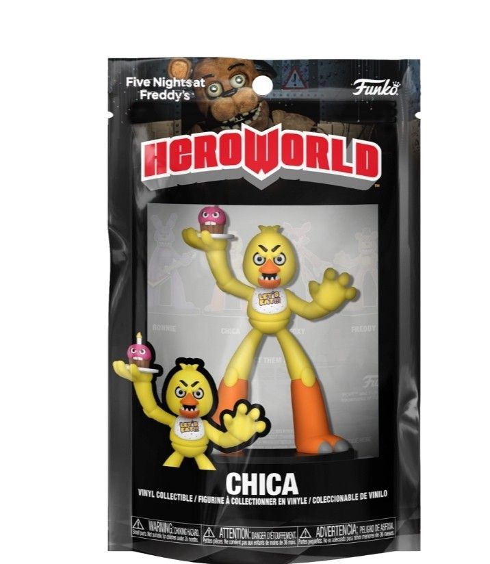 FNAF Chica HeroWorld EXCLUSIVE Figure Funko Action