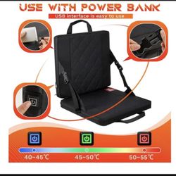 Heated Folding Chair Cushion 