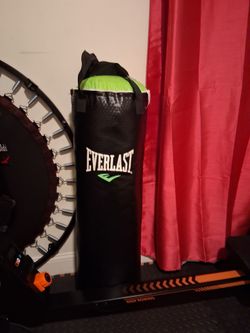 Everlast punching bag with stand.