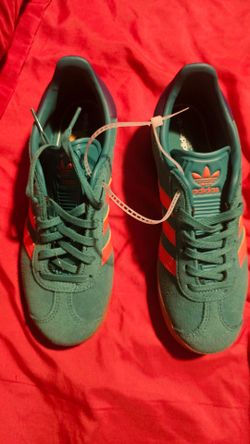 Adidas Originals Teal Suede Sneakers