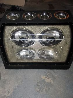 Box speaker with lights
