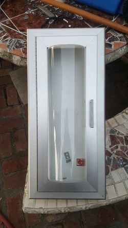Fire extinguisher box