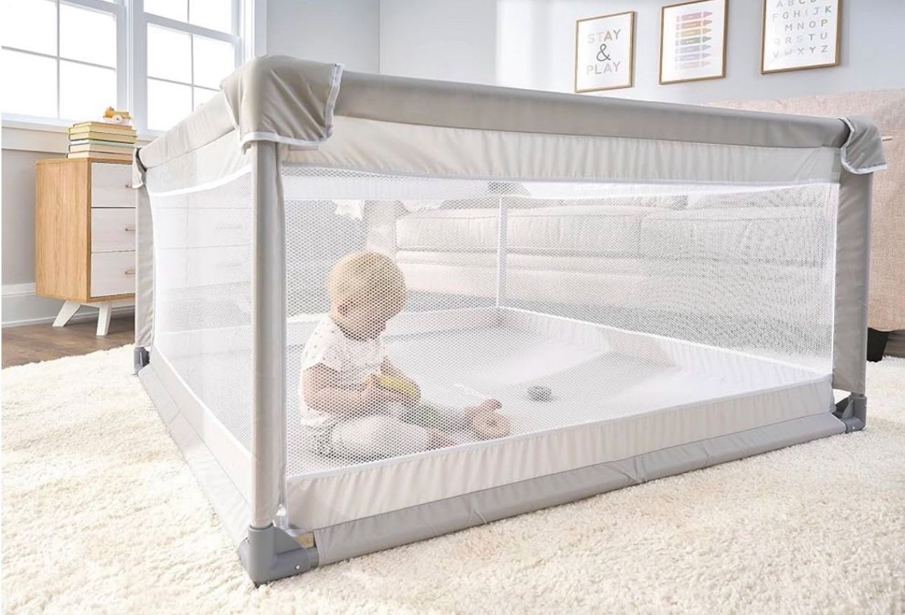 Regalo Soft Sided Playpen for Babies and Toddlers, Award Winning Brand Gray Mesh