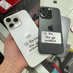 15 Pro Max Unlocked. Cash Or $10 Down W Approval 