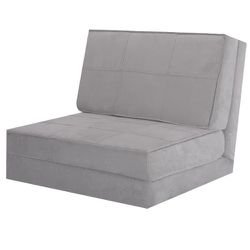  Folding Sofa Sleeper Bed-Gray