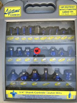 23 pc Router bit set