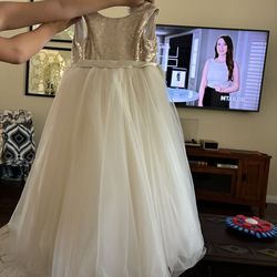 Girls Flower Girl Dress, Size 6, David’s Bridal